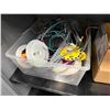 Image 6 : Contents of Cabinet - Electrical Wiring Spools, Etc.