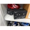 Image 2 : Contents of Cabinet - Power Bars, Electrical A/V Connection Cables, Sensors, Keyboards, Etc.