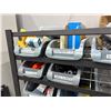 Image 2 : Steel Storage Cabinet w/ Plastic Organizers Containing Electronics, Tape, Sealants, Connectors, Misc