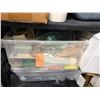 Image 4 : Stanley Plastic Storage Cabinet (30x16x30") - Contains Misc. Supplies