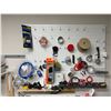Image 1 : Contents of Wall - Different Materials, Peg Board - Bidder Responsible for Removal