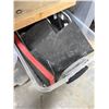 Image 3 : Contents Under Workbench - Sanding Paper, Bins, Tool Box, Ratchet Straps, Plastic Organizers, Etc.