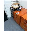 Image 2 : Group of 3 Wood/Metal Filing Cabinets