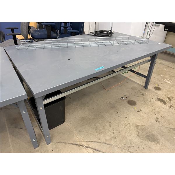 Industrial Metal Table (Approx. 72x48x31")