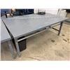 Image 1 : Industrial Metal Table (Approx. 72x48x31")