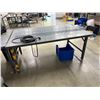 Image 2 : Industrial Metal Table (Approx. 72x48x31")
