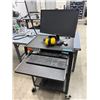 Image 2 : Workstation Trolly/Cart w/Monitor & Keyboard