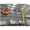 Image 5 : Contents of Wall Organizer: Assorted Combination Wrenches, Fish Tape, Level, Markers & Small Hardwar