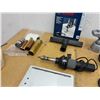 Image 3 : Contents of Bench: ER Collet Set, Machinist’s Parallel Bar Set, Heat Gun, Hand Tools, Vises