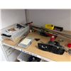 Image 2 : Assorted Shop Organization & Tooling Lot: Floor Mat, Containers, Tools, Clamps & Dremel Accessories