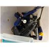 Image 6 : Assorted Shop Organization & Tooling Lot: Floor Mat, Containers, Tools, Clamps & Dremel Accessories