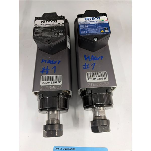 Hiteco 24,000 rpm Spindle Motors - RV: $505.00 / Each