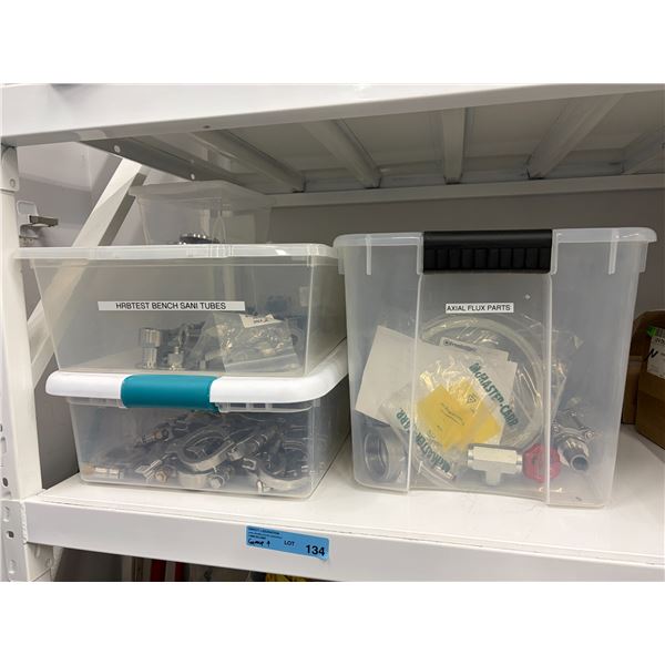 Group - Bins of Stainless Steel Fittings & Connectors