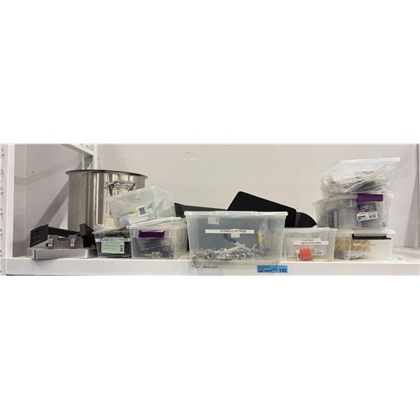 Shelf Contents - Misc. Precision Fittings & Parts in Plastic Organizers