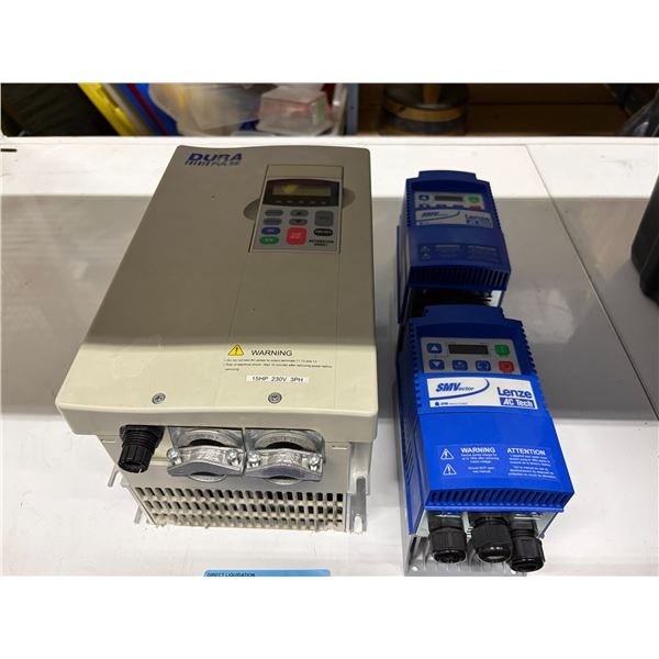 Dura Pulse AC Drive (RV: $2,323.00) & x2 Lenze AC Tech Variable Frequency Drives (RV: $750/each)