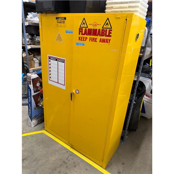 Justrite Safety Storage Cabinet For Flammable Liquids - 43x18x65"