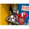 Image 5 : Contents of Cabinet - Isopropyl Alcohol, Commercial Cleaners, Leak Detection Fluid, Loctite, Etc.