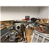 Image 2 : Contents of Mezzinee - Weightlifting Racks, Cooler, Hood Fan, Steel Racking, Etc.