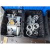 Image 2 : Group - Bins of Precision Machined Billet Aluminum Components, Hoses, Pressure Gauges, Etc.