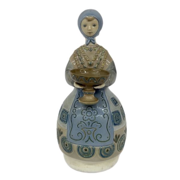 1970s Lladro Girl with Traditional Dress Figurine