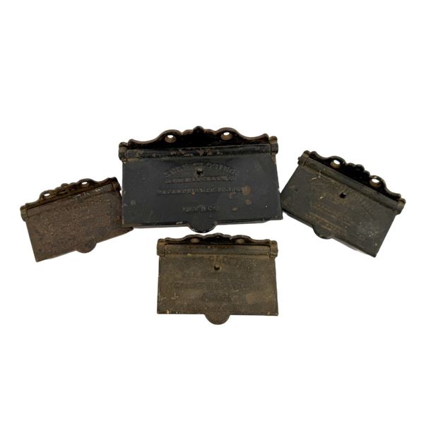 Antique Cast Iron Wall Match Safes