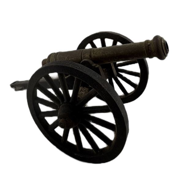 Cast Iron Civil War Cannon Figurine
