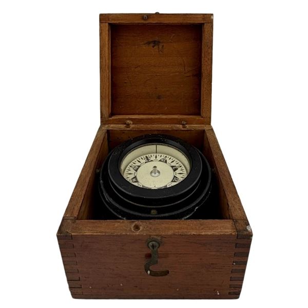Early 20th c. Maritime Gimbaled Ship's Compass