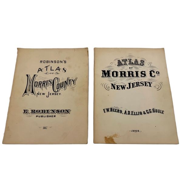 19th c. Morris County, New Jersey Map Atlases