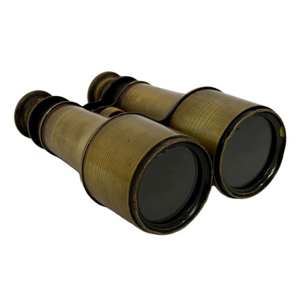 Antique Victorian Brass Military Field Binoculars