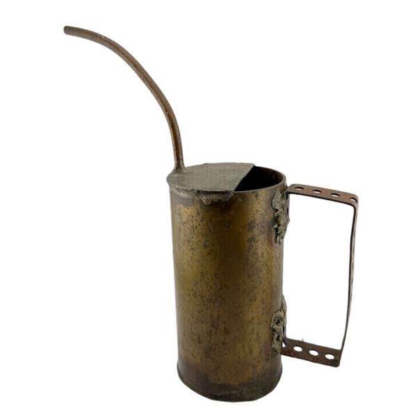 WWII Military Trench Art Artillery Shell Oil Can