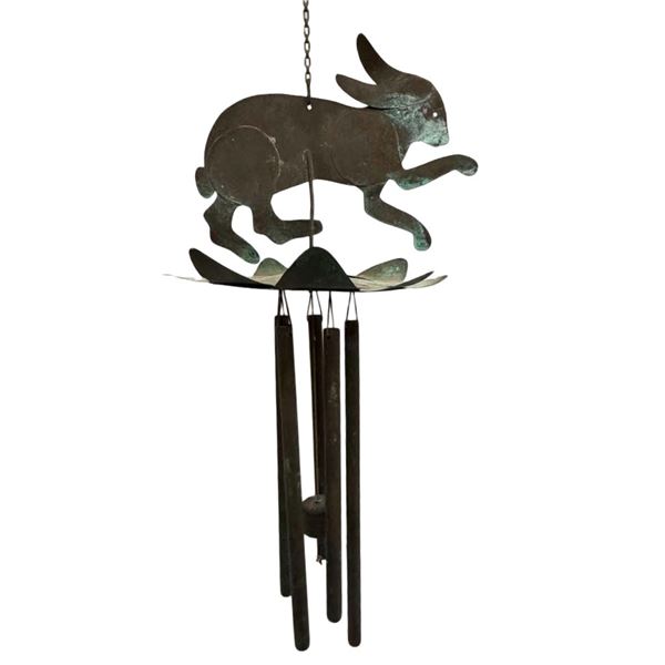 Handcrafted Jackrabbit Copper Wind Chime