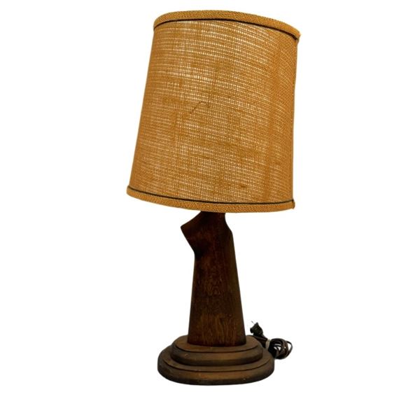 Mid-Century Gunstock Table Lamp