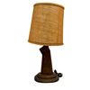 Image 1 : Mid-Century Gunstock Table Lamp