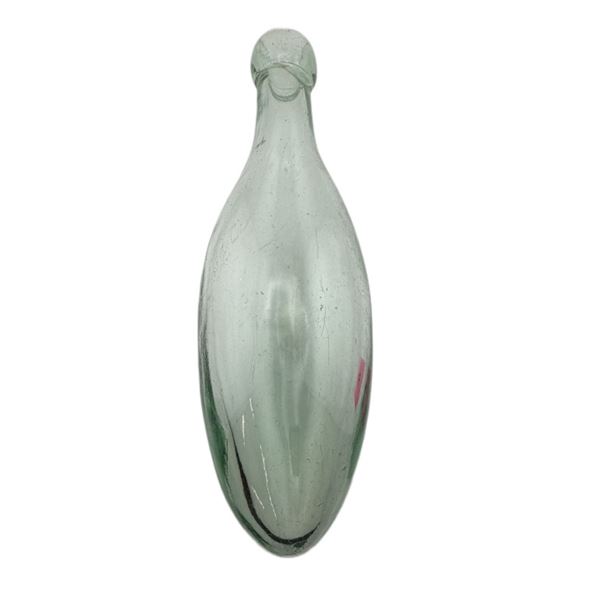 Antique Aqua Glass Hamilton Torpedo Bottle
