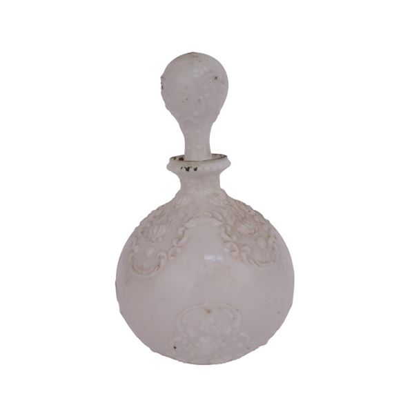 Victorian Milk Glass Barber Bottle