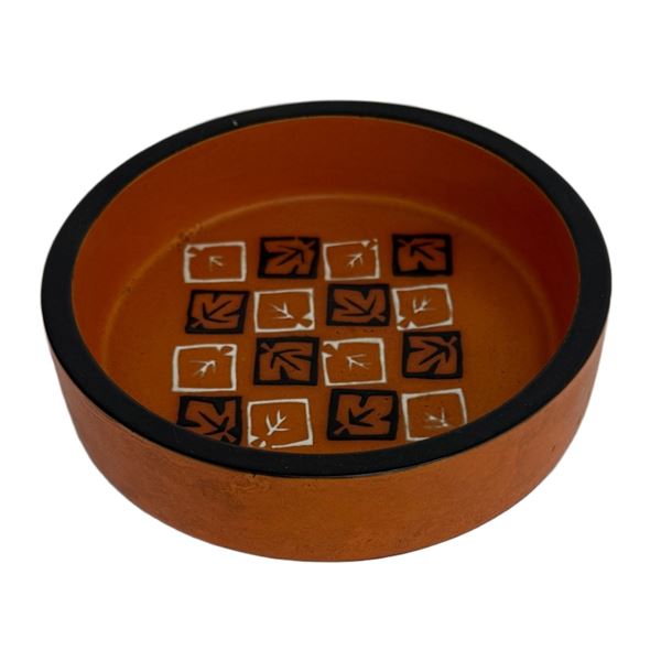 Danish Mid-Century Modern Checkerboard Dish