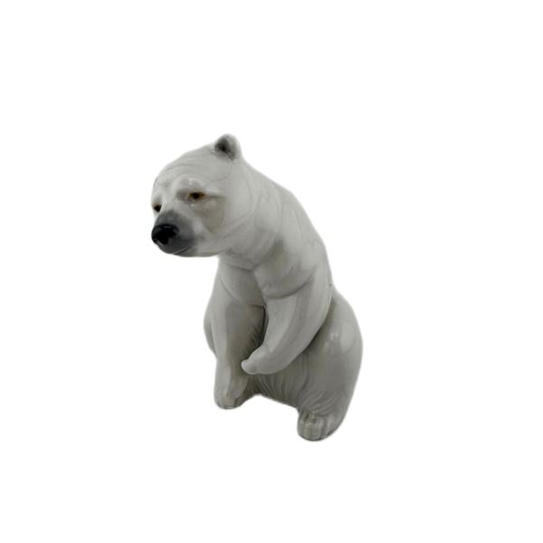 Lladro Arctic Resting Polar Bear Figurine