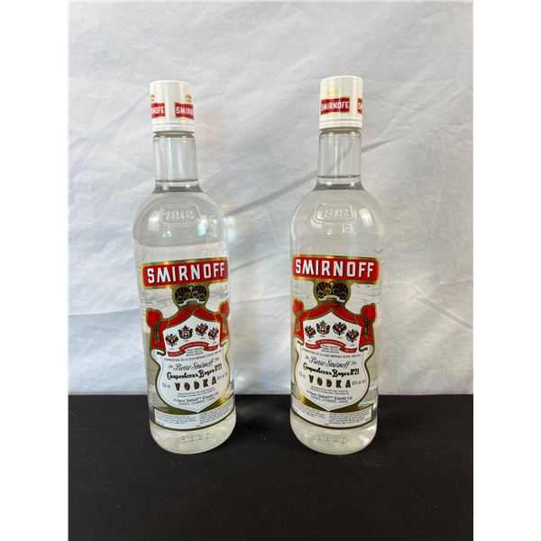Two Bottles of Smirnoff Vodka