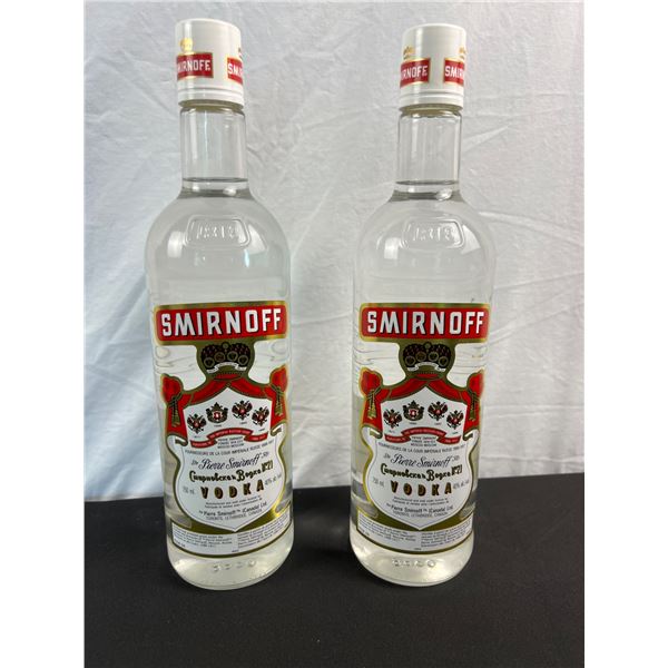 Two Bottles of Smirnoff Vodka