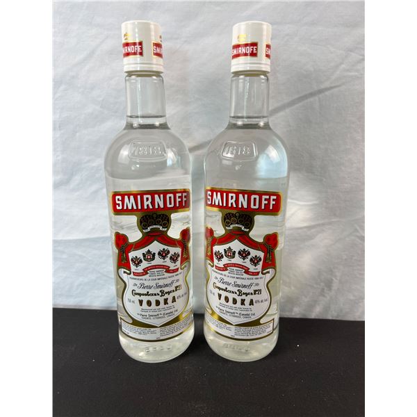 Two Bottles of Smirnoff Vodka