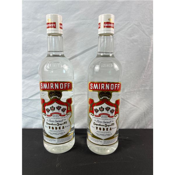 Two Bottles of Smirnoff Vodka