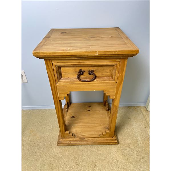 Wooden Side Table With Drawer