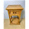 Image 1 : Wooden Side Table With Drawer