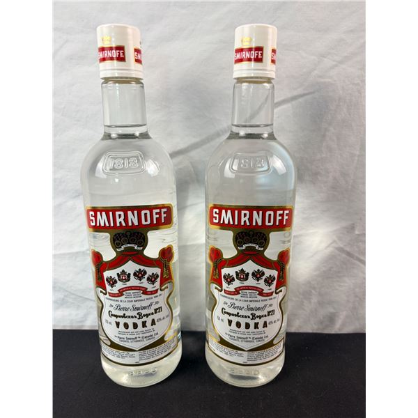 Two Bottles of Smirnoff Vodka