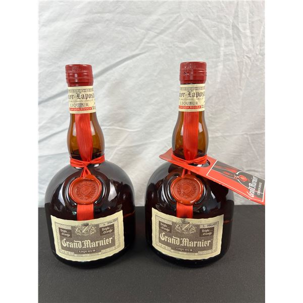Two Bottles of Grand Marnier Triple Orange Liqueur