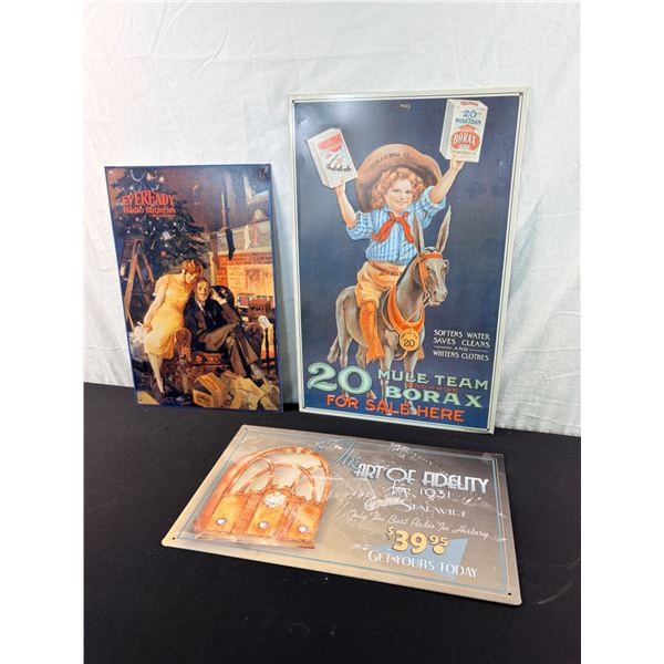 Vintage Inspired Metal signs