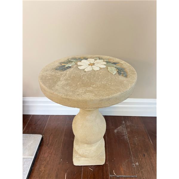 Garden Table with Stone Accents