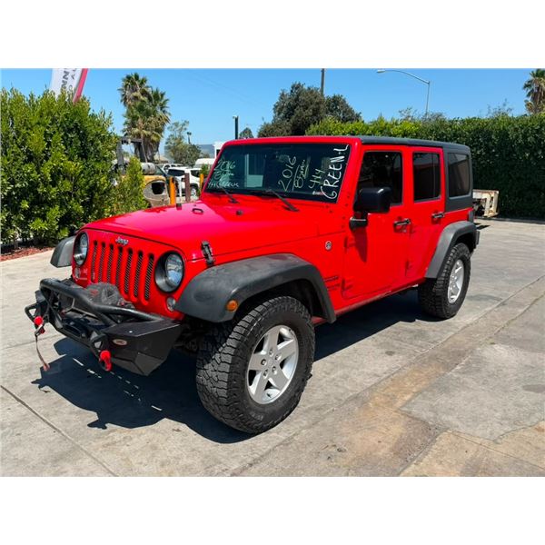 JEEP  WRANGLER 2016 O/S TITLE 2 DAYS