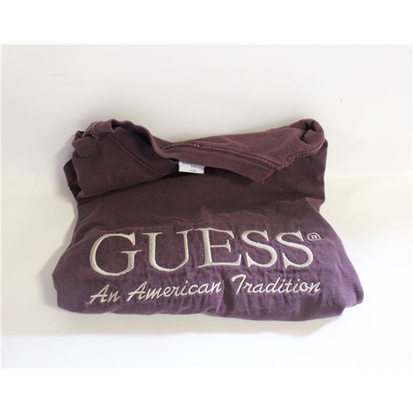 MENS GUESS PURPLE SHIRT SIZE LARGE