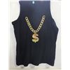 Image 1 : MENS DOLLAR SIGN NECKLACE TANK TOP SZ L